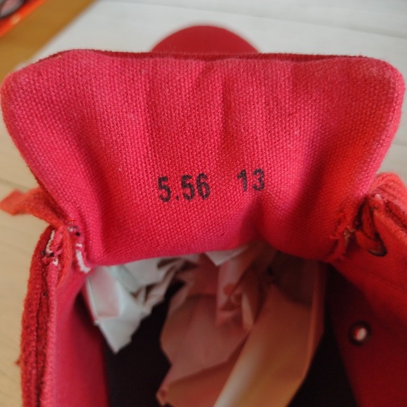 Woobies 5.56 Mens US 13 Red Low Top Canvas Sneakers Tactical Streetwear Casual - Picture 11 of 12